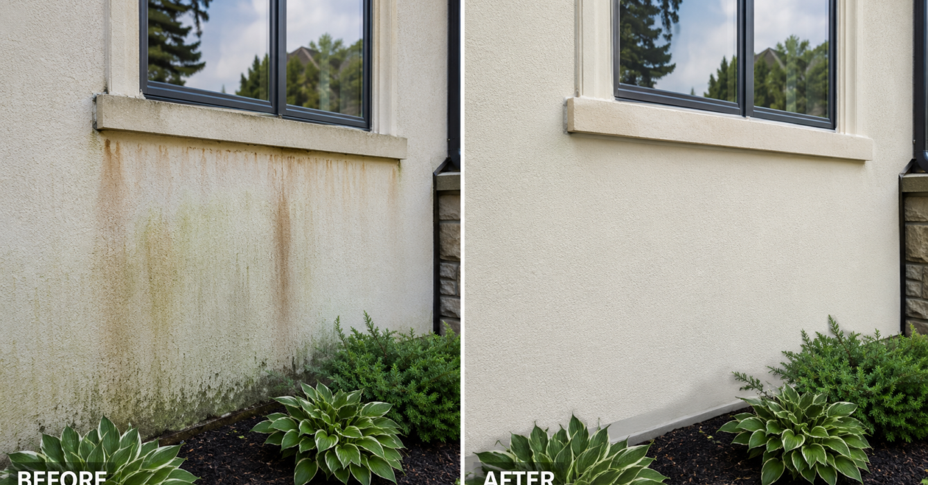 stucco water damage