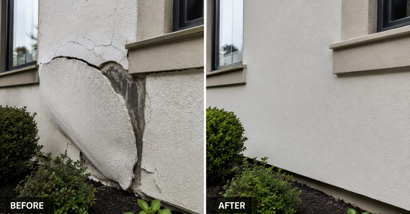 delamination stucco